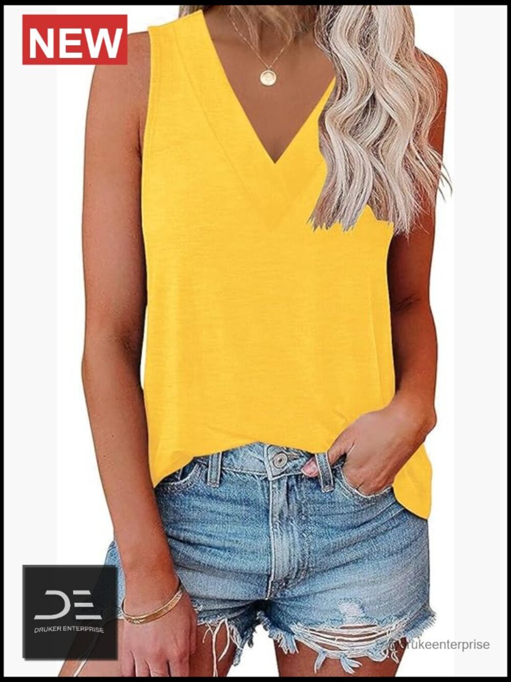 V Neck Tank Tops Summer Sleeveless Tunic Casual Basic Tees Cute Trendy Clothes
